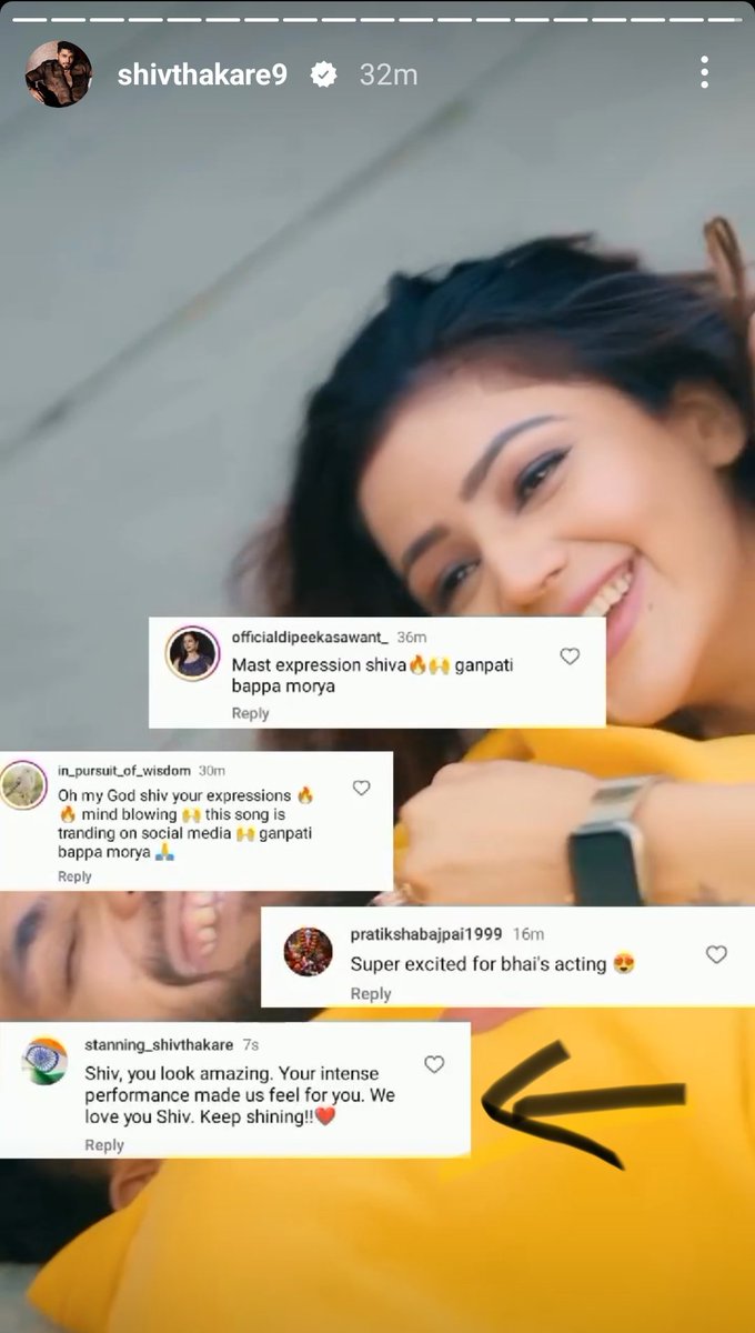 Who did this??? My comment 😭😭 Go check your comments too. All the comments are beautiful and full of appreciation for Shiv ❤️ #ShivThakare #KoiBaatNahi