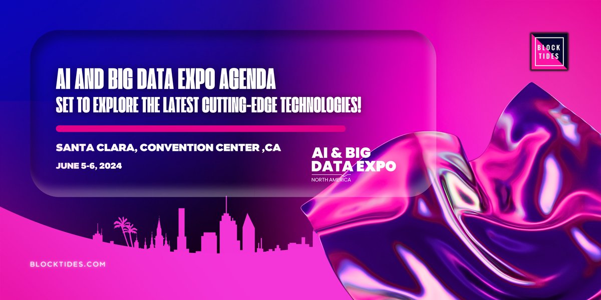 🤝 Block Tides is thrilled to be a media partner for the AI and Big Data Expo 2024 in California! 🇺🇸

🌐 @ai_expo invites professionals, researchers, and enthusiasts from all sectors to join this immersive two-day event. 📅

🚀 Let's explore the limitless possibilities and