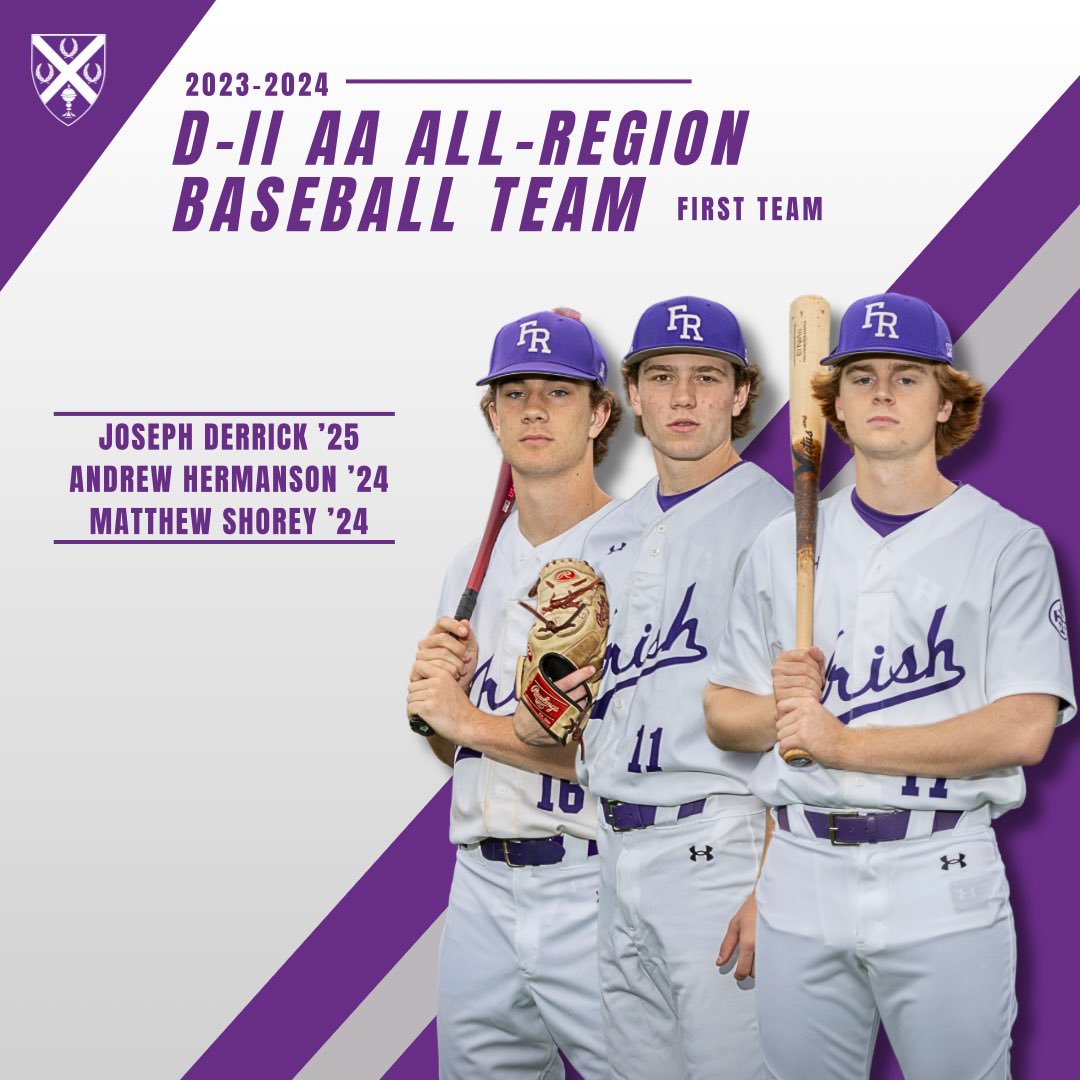 fatherryan's tweet photo. Congratulations to the following Varsity Baseball players on being named to the DII-AA All-Region Team!

Pitcher of the Year: Matthew Shorey ‘24

First Team: Joseph Derrick ‘25, Andrew Hermanson ‘24, &amp; Matthew Shorey ‘24

Honorable Mentions: Jacob Cull ‘24 https://t.co/t74ylpkLJx