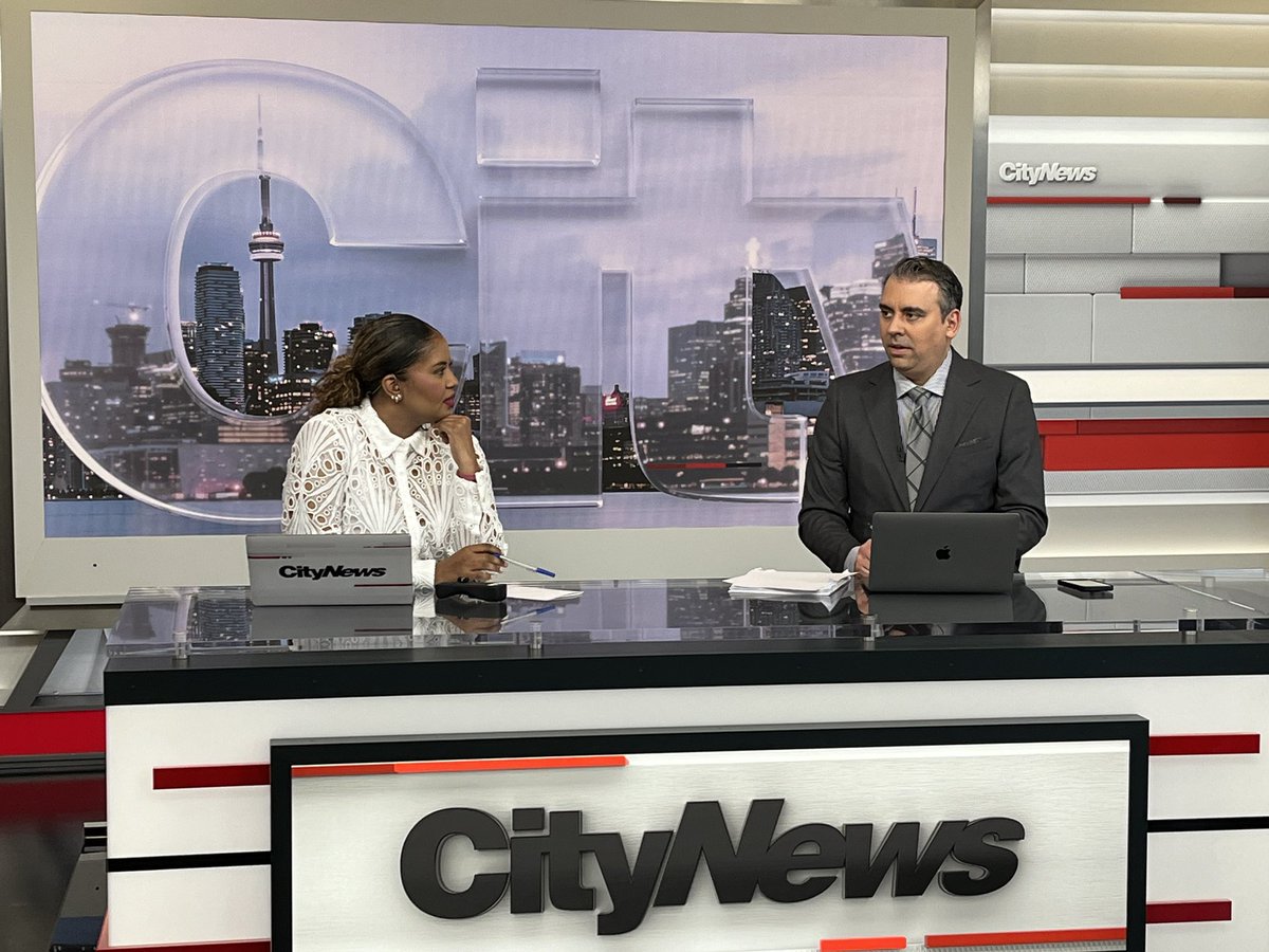 It's a pretty sweet day at the office when you get to work with these two Toronto TV greats @Sid_Seixeiro @Faiza_AminTV