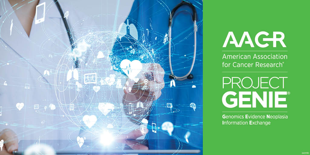 May is National Cancer Research Month. The AACR drives progress against cancer through Project GENIE®, an open-source, international, pancancer registry that contains 198,000 sequenced tumors from more than 172,000 patients. Learn more: bit.ly/44z2o6R #AACRGENIE #NCRM24