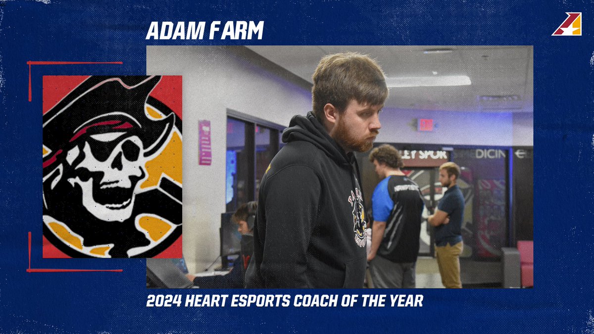 ESPORTS, Congratulations to Adam Farm of @ParkPirates on his selection as the first-ever Heart Esports Coach of the Year! heart.prestosports.com/sports/esports…