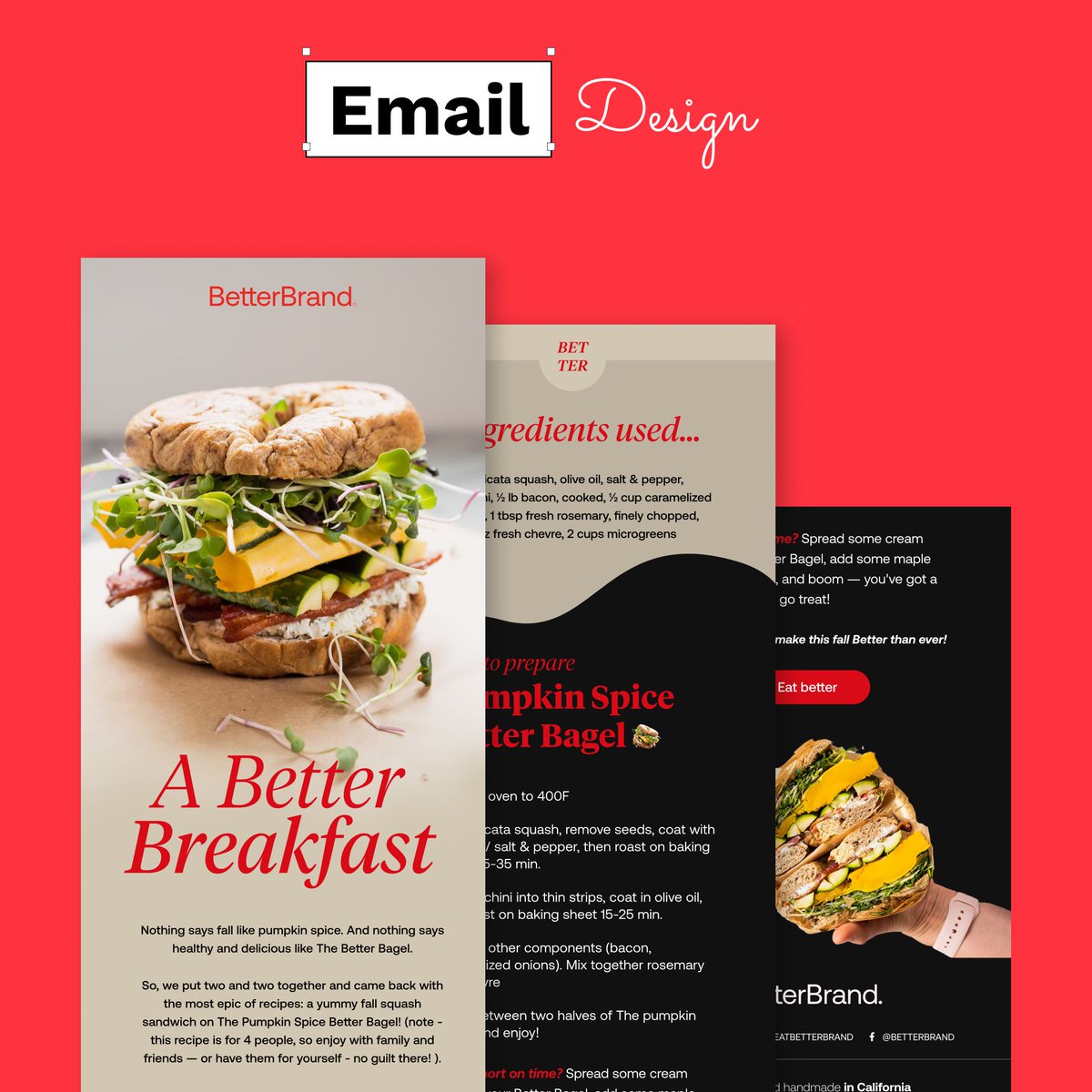 Jojo_fxdesign's tweet image. An email design for betterbrand. Who is in the mood for some bagel 🥯🙂
#emaildesign
#emailmarketing
#newsletterdesign