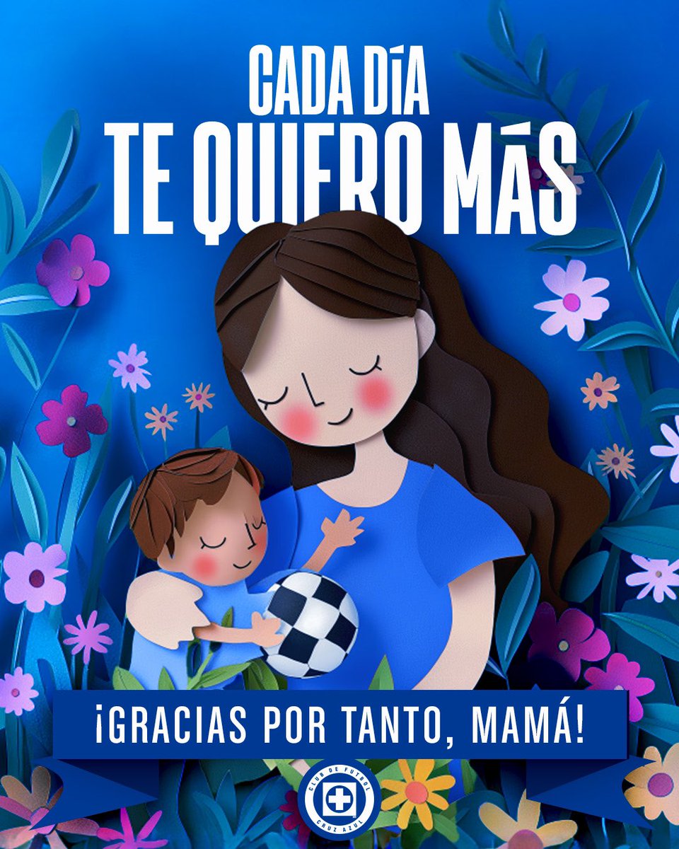 Por cuidarnos, consentirnos y amarnos. ¡Gracias! ¡Feliz #DíaDeLasMadres! 💙