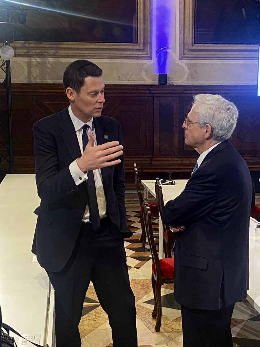 Today I met with Canadian Minister of Justice and Attorney General, Arif Virani <a href="/MinJusticeEn/">Min of Justice/Attorney General of Canada</a>, and US Attorney General, Merrick Garland <a href="/TheJusticeDept/">U.S. Department of Justice</a>. 

We discussed our shared commitment to strengthen Ukraine’s justice system - crucial to unlocking international investment