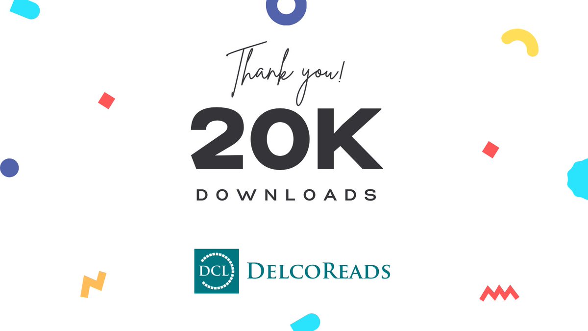 Amazing! We just hit 20K downloads of our DelcoReads app! Search the catalog, manage your account, view library listings, access eResources, & much more! It's like having the library at your fingertips. Have YOU downloaded it yet?

delcolibraries.org/Mobile-App

#LibraryApp
#DelcoReads