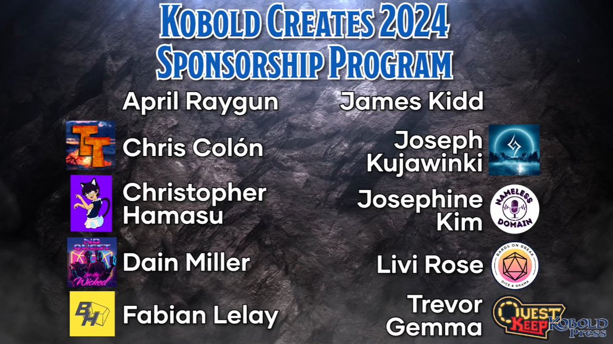 Presenting your 10 Winners of Kobold Creates! #TOV | #DND | #5e | #ttrpg