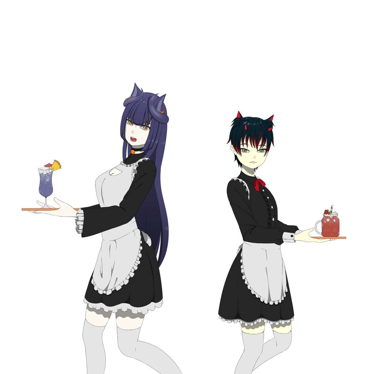 dears_gallery's tweet photo. Void family in maid day
#VoidCatFA #VoidFox
#メイドの日 #MaidDay https://t.co/8GuX36BSNB