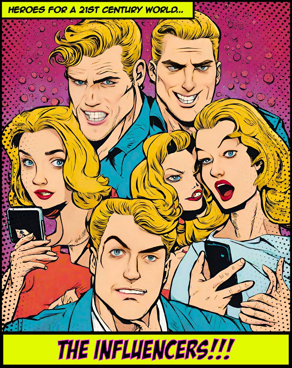 RainbowCowboyJT's tweet photo. GM #DAMcomics
Here's my comic entree...THE INFLUENCERS!!!
'THE INFLUENCERS - ORIGIN' - Episode #1 of 10.
25 ED - 0.003 SOL on Solarplex (link below)
#DAMcomics #dam #damzine #theinfluencers #comic #rainbowcowboyjt #episode1 #nft #nftart
https://t.co/G68oHubI5B https://t.co/0zvylLT1Cw