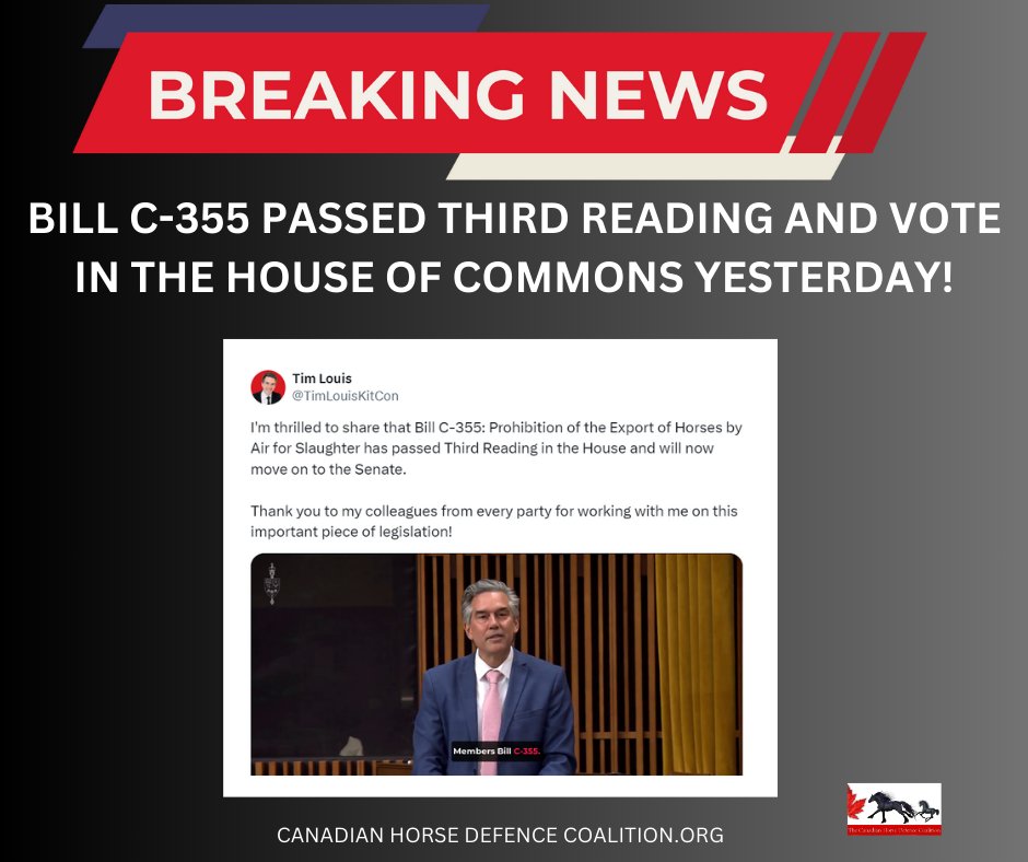 𝐁𝐑𝐄𝐀𝐊𝐈𝐍𝐆 𝐍𝐄𝐖𝐒!! Stay tuned, more details to follow. Thank you all for contacting Members of Parliament asking for their support of this important bill! Thank you @TimLouisKitCon @jannarden @KateDrummond_ @animallawcanada @bifnaked