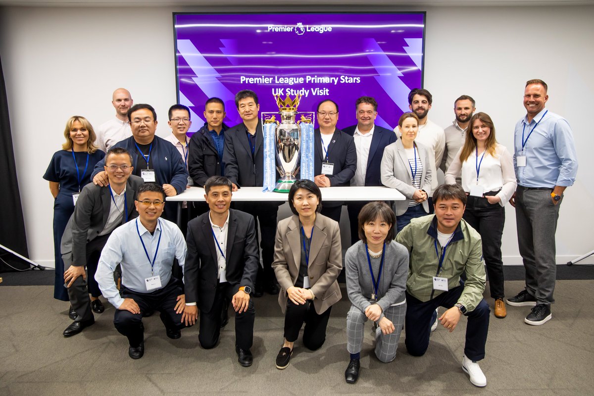 This week @BritishCouncil and @PLCommunities hosted delegates from five provinces in China. 🇨🇳

Delegates were learning about how English football clubs are supporting primary schools to improve children’s education. ⚽️