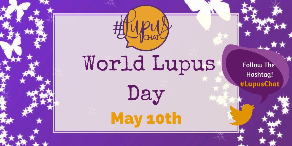 🎉 Happy #WorldLupusDay! Today is all about spreading #LupusAwareness. Thank you to every organization, advocate, caregiver, and supporter working daily to educate the masses about the effects of #Lupus. Let's continue working together to champion the Patient voice.💜 #LupusChat