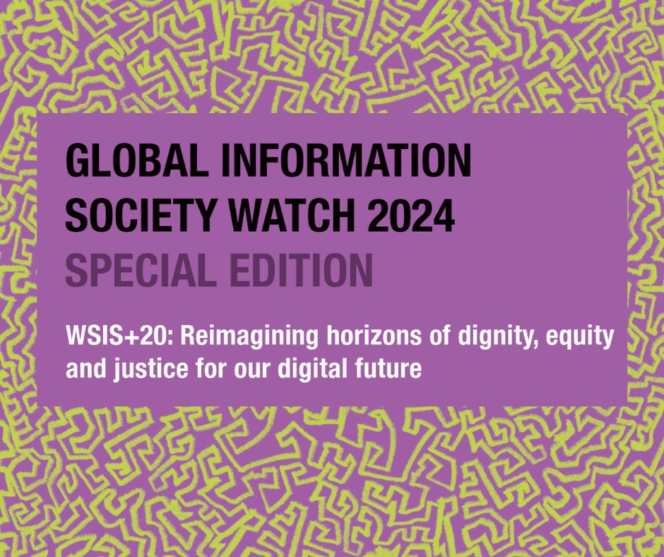 What is #WSIS+20? Why is it important? Find out in a must-read edition of @APC_News #GISWatch sponsored by #WACC, @ITforChange & @Sida: 'WSIS+20: Reimagining horizons of dignity, equity and justice for our digital future' ➡️ bit.ly/GISWatch-WSIS20 #DigitalJustice #WeekendRead