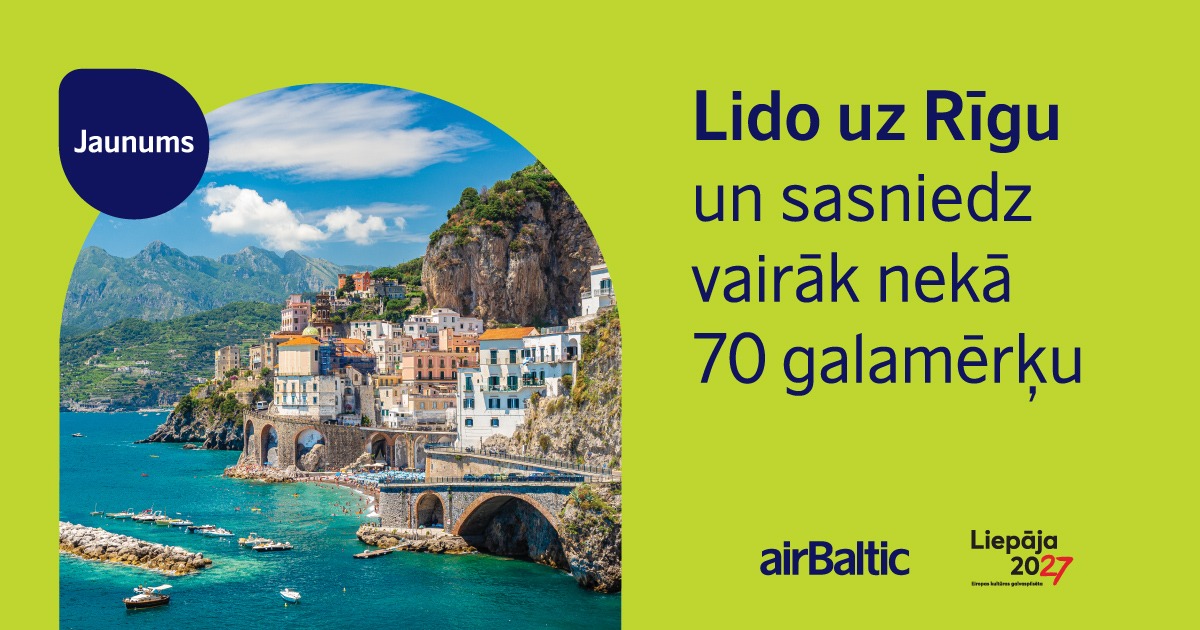 Vai jau ieplānoji lidojumu no Liepājas vai uz Liepāju? ✈️ liepaja2027.lv/aktualitates/a… @airBaltic