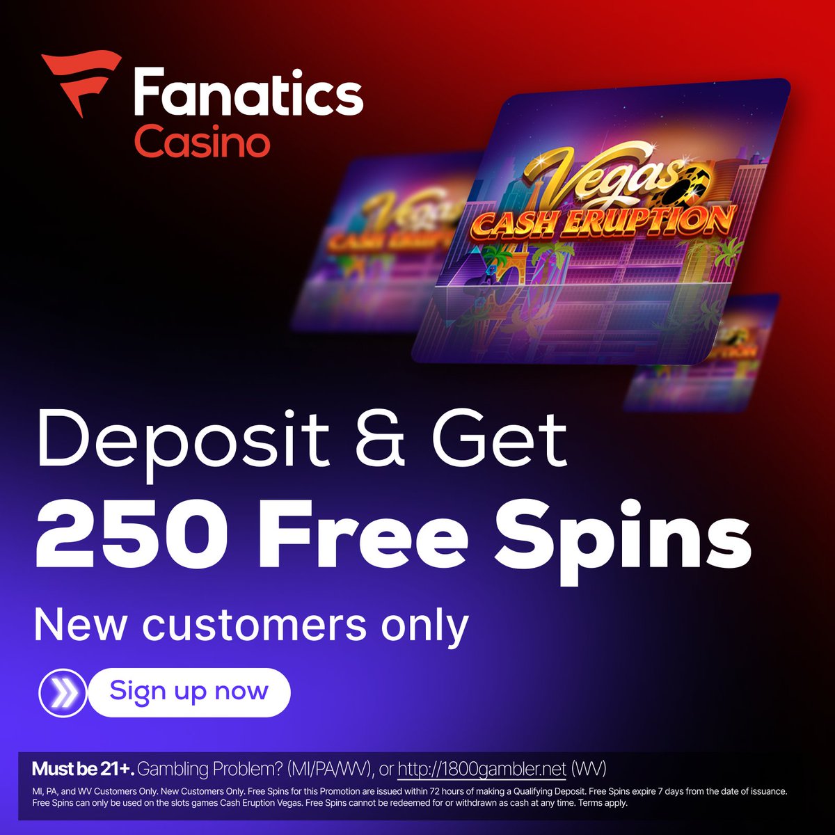 📣 ATTENTION NEW JERSEY 📣 Fanatics launched in your state this week & they have a HUGE promo for new users. - CLAIM HERE: flashpicks.bet/Fanatics250-Fi… - Deposit at least $5 - GET 250 FREE SPINS INSANE PROMO 🔥