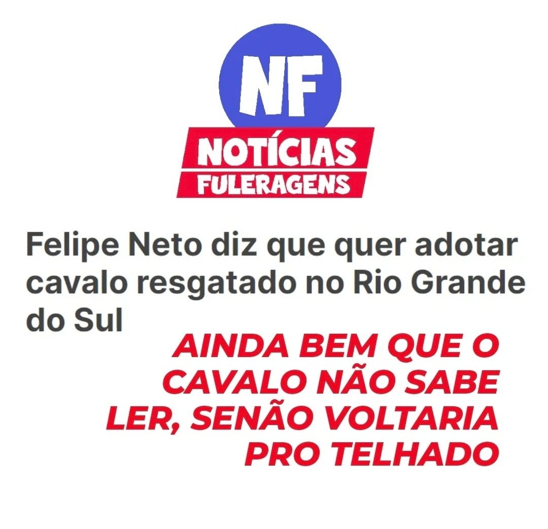 #CavaloCaramelo #notíciasfuleragens #NoticiasFuleragens #desde2017 #jornalismo #imprensa #humor #comedia