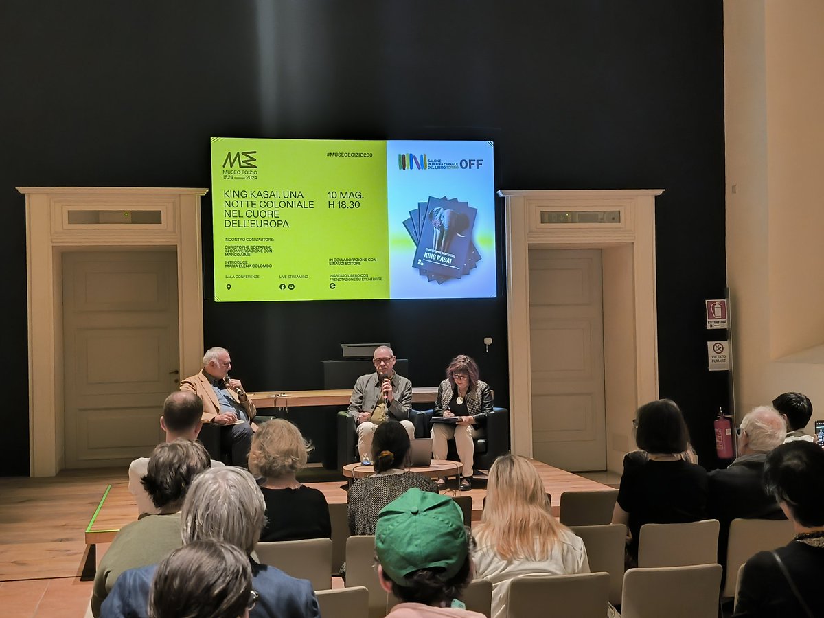 'King Kasai. Una notte coloniale nel cuore dell'Europa'

Christophe Boltanski in conversazione con Marco Aime al @MuseoEgizio di Torino per il #SaloneOff.
@SalonedelLibro
