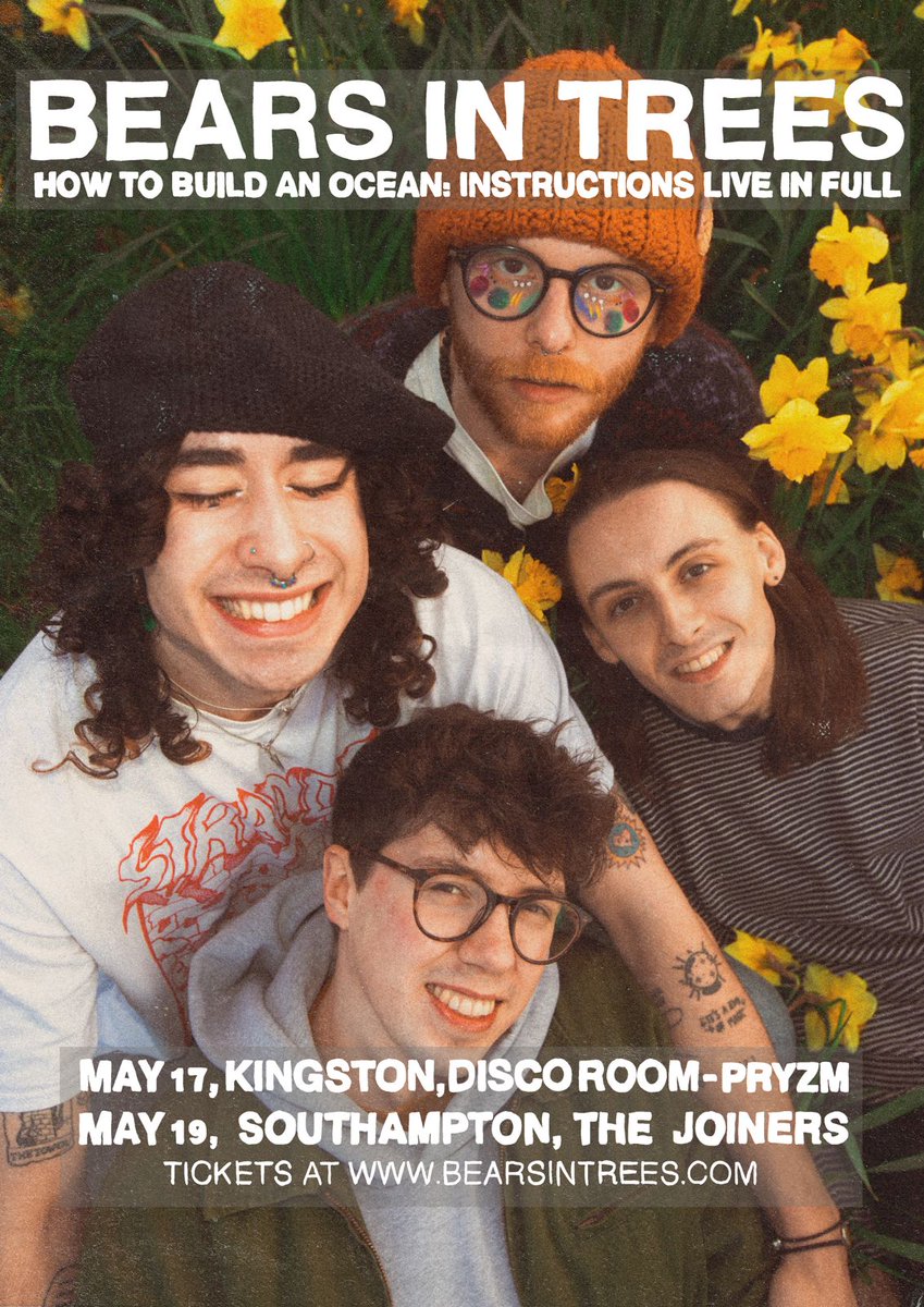 reminder that we are playing our new album in FULL next week, for the first and maybe only time. two shows. london and southampton. come thru. tix: bearsintrees.com/pages/live