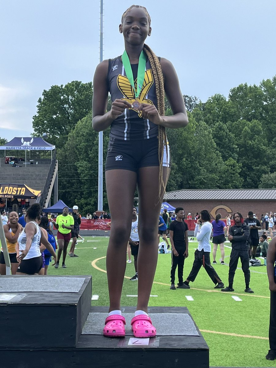 HallBrax's tweet photo. Congratulations to Savanna Wade for a state championship podium finish in High Jump. The future is bright for this freshman! https://t.co/p0cFWmUoEO