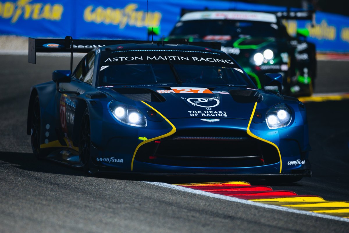 The Heart of Racing Aston Martin Vantage GT3 starts deep in the LMGT3 class top ten, after qualifying sixth at Spa for Saturday’s Round 3 of the FIA World Endurance Championship. #AstonMartin #Vantage #WEC