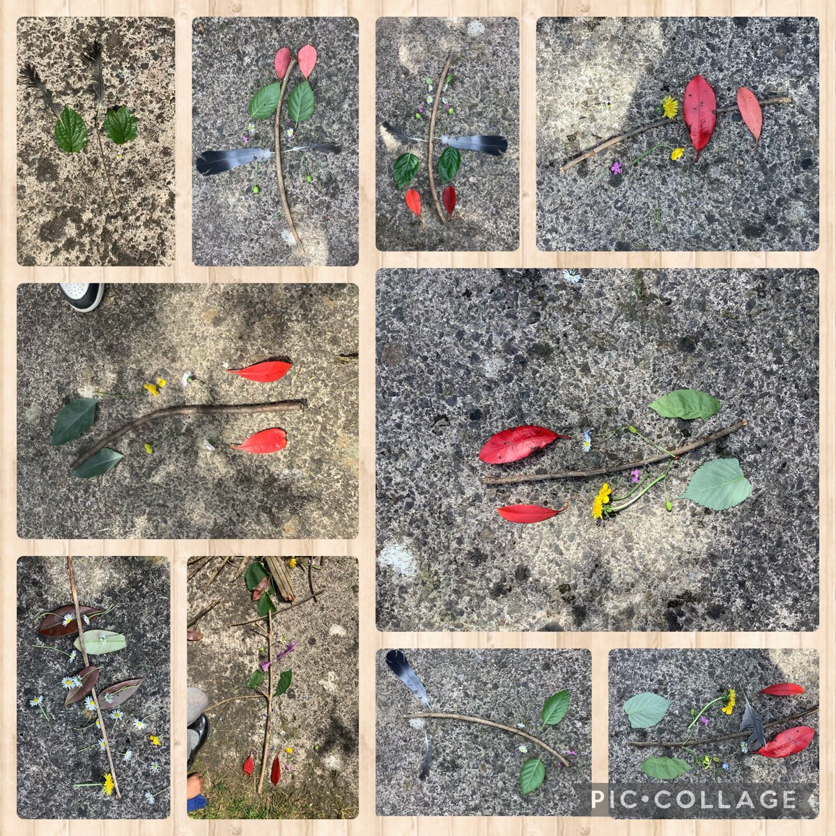 It was very warm this afternoon, so Reception went to the garden to have a go at making symmetrical patterns with natural objects 🌱🍃🌼🪵 Some great learning this week in Maths all about symmetry! 🌟