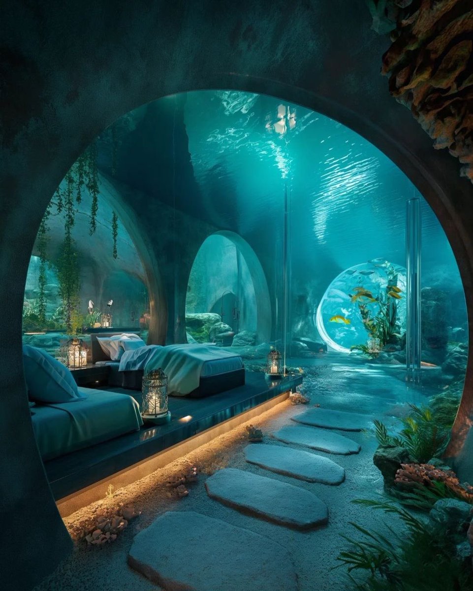 Underwater bedroom.