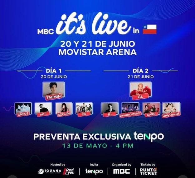 MBC will bring 'It's Live' to Chile on June 20th and 21th