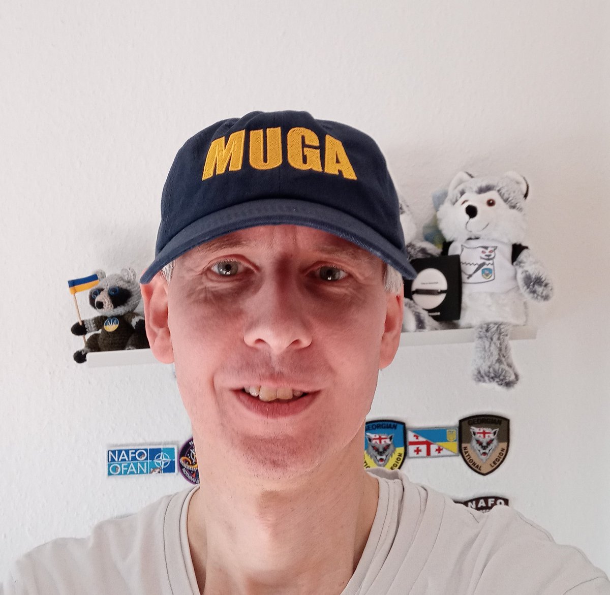 @RepMTG My #MUGA Dad Hat from @Official_NAFO has arrived! At @saintjavelin it's sold out but can be pre-ordered! 💙💛