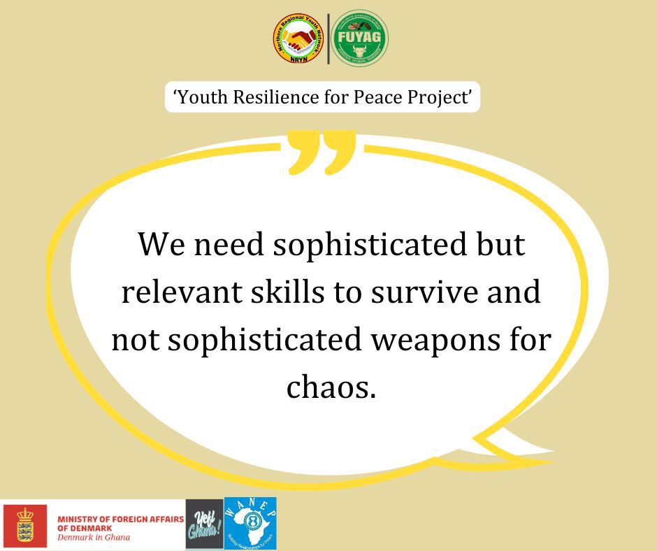 WunNam99's tweet photo. #EmbassyofDenmark #Wanep #YEFLGhana #NorthernRegionalYouthNetwork #FUYAG #YR4P #YouthResilienceForPeaceProject https://t.co/S74lOHjPLY