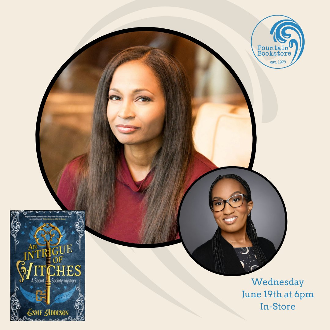 We love witchy books! Come hear Esme chatting in the store with Nicole Glover about fantasy, magic, and mystery. #fantasybooks #sciencefictionbooks #paranormalmystery #speculativefiction #historicalfantasy #blackfantasy #blacksciencefiction #thingstodorva #indiebookstore