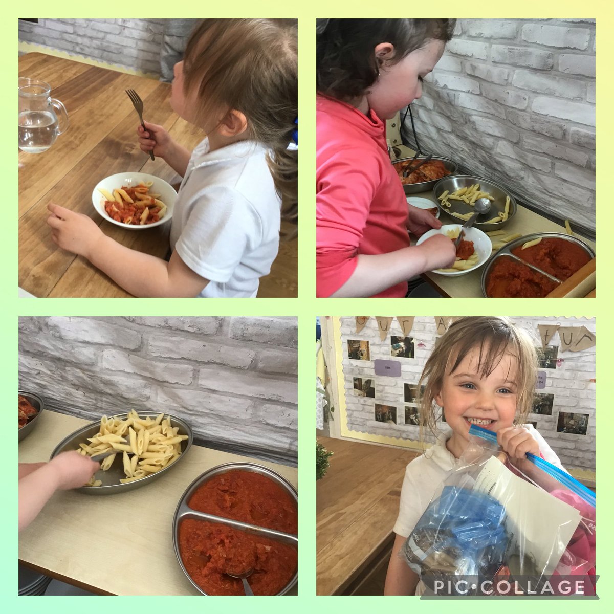 Airth's Little Cooks Club was back in action today!Tomato pasta was the menu choice!'that's smelly and vampires don't like it!'(garlic)'onions make my eyes water!''I love pasta!'Our keen cooks have a bag of ingredients to recreate this recipe at home.@airthprimary