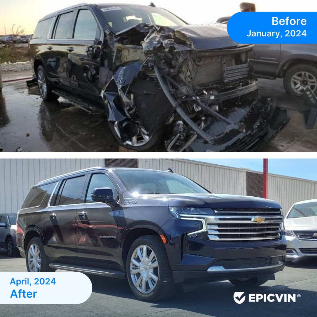 Ready for the Road? This 2021 Chevrolet Suburban might look perfect in the dealership as of April 2024, but was it just as perfect at the January 2024 auction? Only an EpicVIN report can tell.#EpicVIN #VehicleHistoryReport #Chevrolet #Suburban #AutoAuction #AutoDealerUSA #USACars