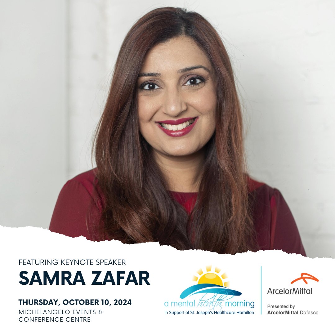 A Mental Health Morning, St. Joe's Foundation’s annual breakfast raising funds for mental health and addictions care, returns Thursday, October 10, 2024. We are excited to announce this year’s keynote speaker is @iamsamrazafar. Purchase your tickets here: bit.ly/44tjIKz