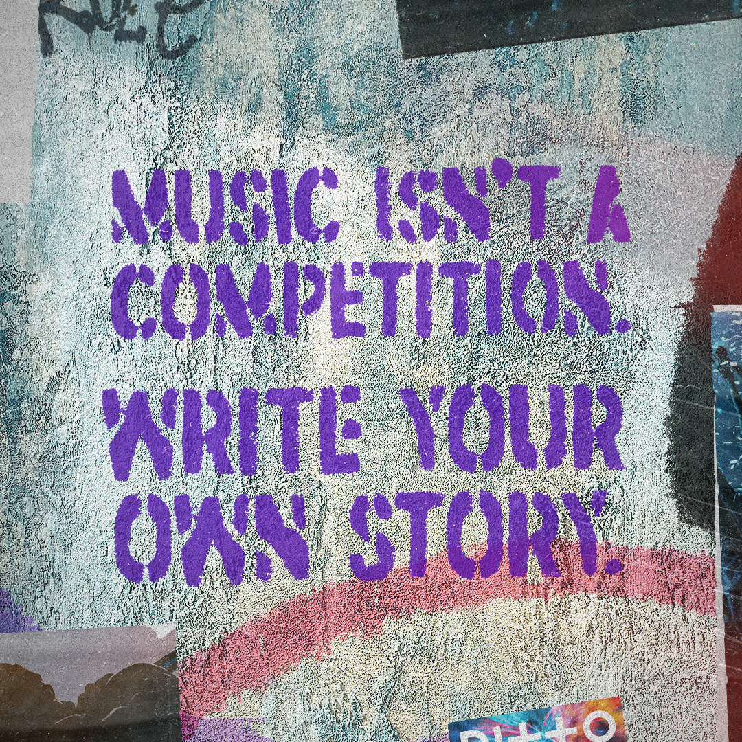 STOP comparing. Find your own voice. 🖤