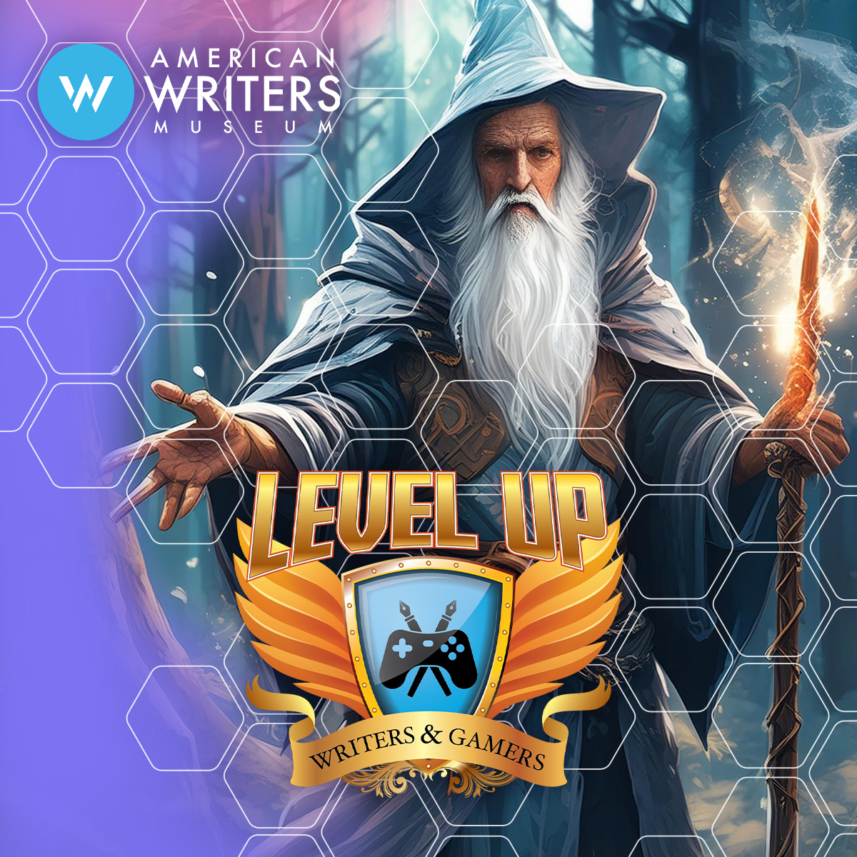 In 2 weeks, you can experience our exciting new exhibit, Level Up: Writers & Gamers! The exhibit guides visitors into the world of game writing from the 1970s to the present. Charge your controllers, grab your dice and join the story at Level Up: Writers & Gamers. You’re up next!