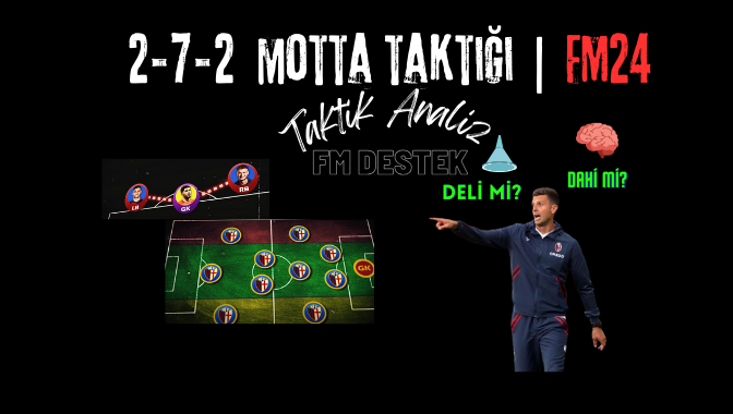 FM24 | Thiago Motta 2-7-2 Taktiği  |

Thiago Motta'nın bu sezon Bologna'da uyguladığı taktiği sizler için inceledim ve oyuna nasıl yansıtacağımız hakkında detaylı bilgiler vereceğim.

Çok emek verdiğim bu içerik için beğenip sayfaya destek olursanız sevinirm 🙏🏻
Link Yorumda