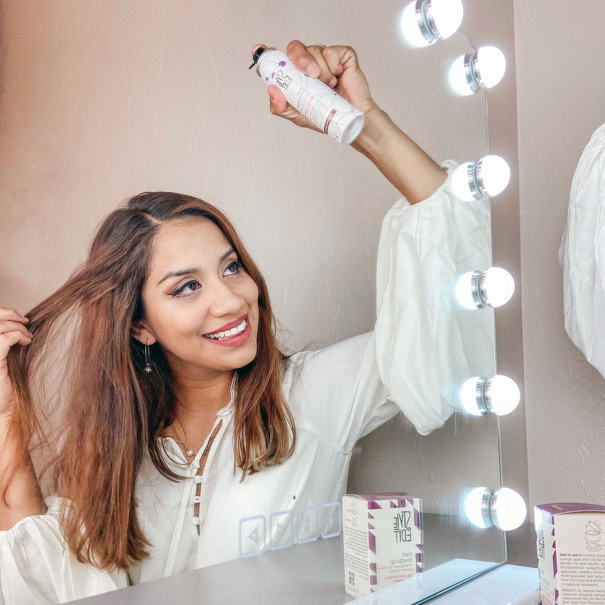A quick DIY fix at home!🌟 

Our root concealer spray gives you salon-worthy hair in seconds, keeping your style and confidence all day. 💁‍♀️✨

#rootconcealer #haircaressentials #styleeditmagic #salonworthy #hairhack #haircareroutine #haircare