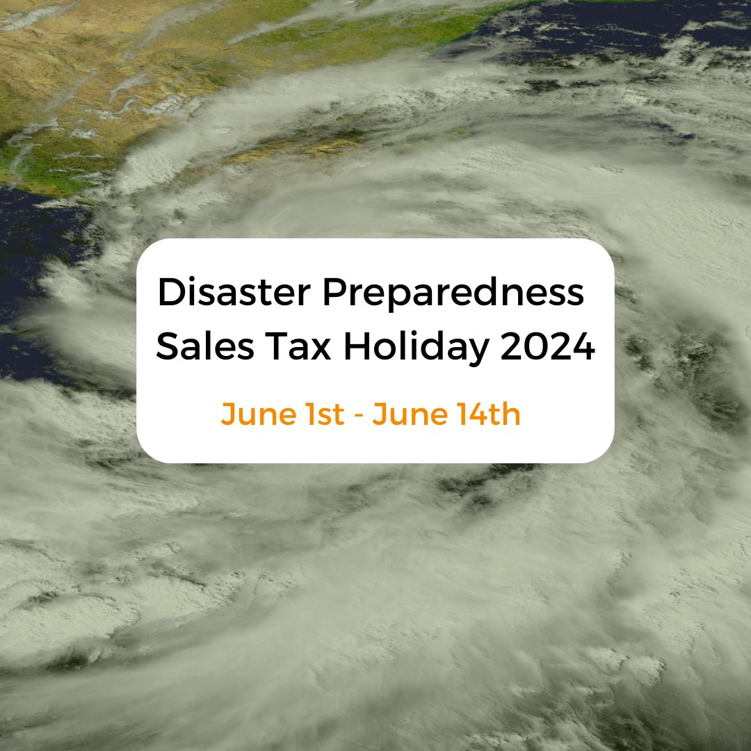 🌀 May 5-11 is Hurricane Preparedness Week! While we help get the message out about Florida Hurricane Preparedness Week (May 7-11), also start making your list of needs for storm season. Florida's Disaster Preparedness Sales Tax Holiday is coming June 1st-14th.