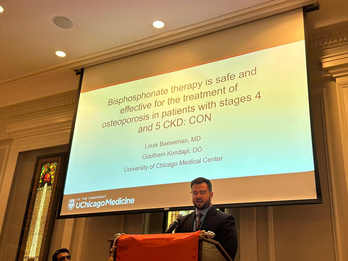 Wonderful evening <a href="/NKFIllinois/">NKF of Illinois</a> Controversies in Nephrology last night. Wonderful job by all the fellows. Congratulations to the winning debate teams <a href="/NU_Nephrology/">Northwestern Kidney</a> and our very own fellows, Louis Baeseman and Goutham Kondapi!
