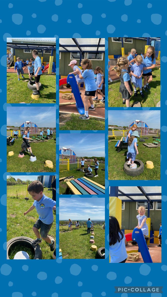 Engineering challenge 2. Can you design an obstacle course for younger children. Children from Derbyn enjoyed trying out the obstacle course. @_OLW_