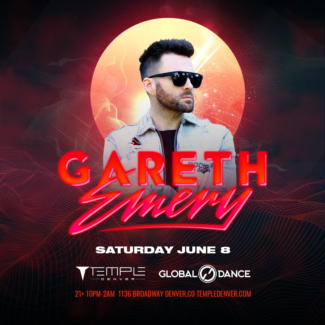 🚨 JUST ANNOUNCED 🚨 Trance fans this one is for you! We're teaming with @Temple_Denver to bring the legend @garethemery on Saturday, June 8th 😍 Tickets on sale now ⏩ bit.ly/GarethEmeryTem…