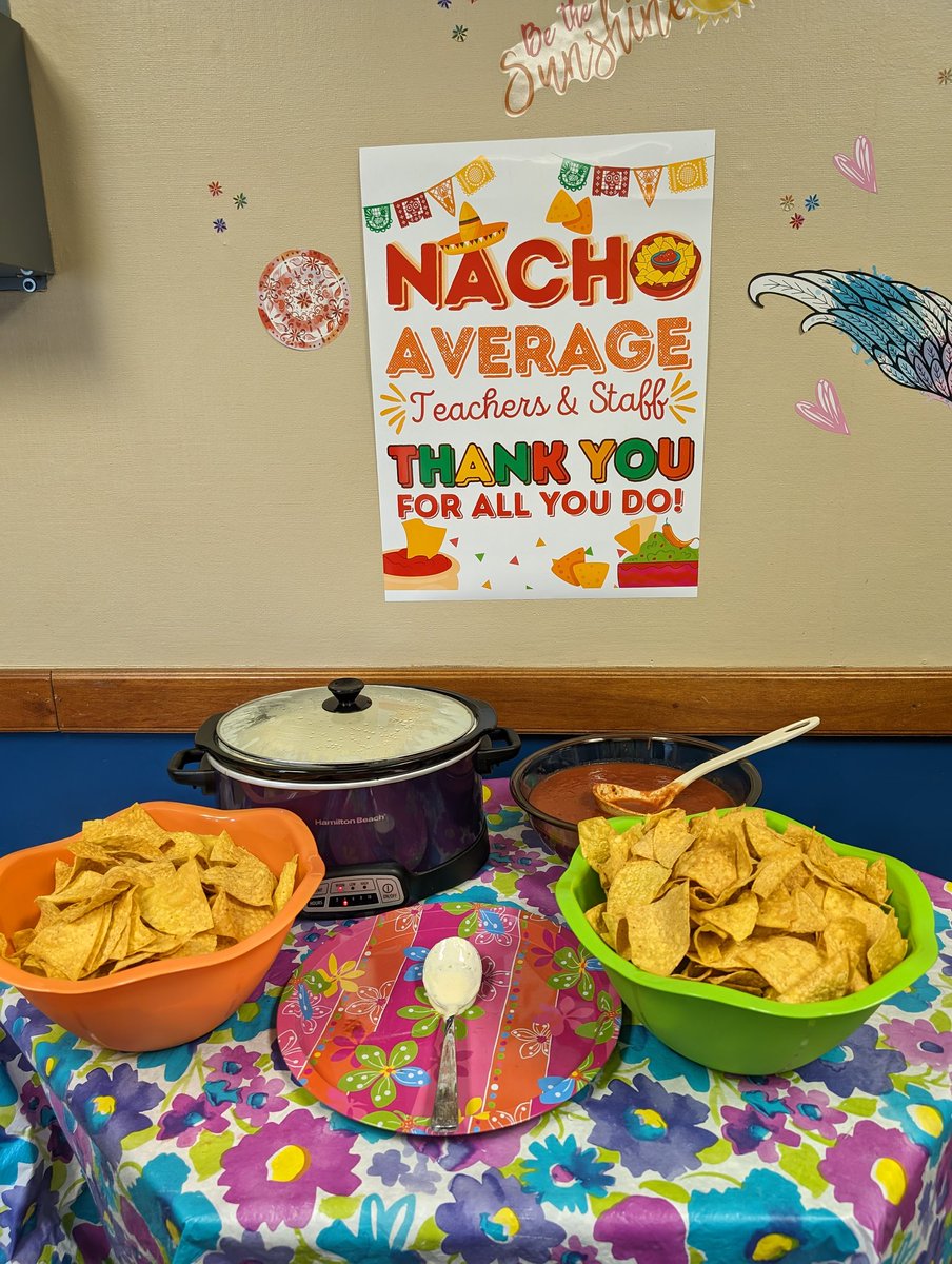 We have spent the whole week celebrating the amazing teachers & staff here at CH. From muffins, to a yogurt bar, to sweet treats, to a nacho bar, we made sure the staff felt appreciated! Our staff is the best, & deserved this and so much more!