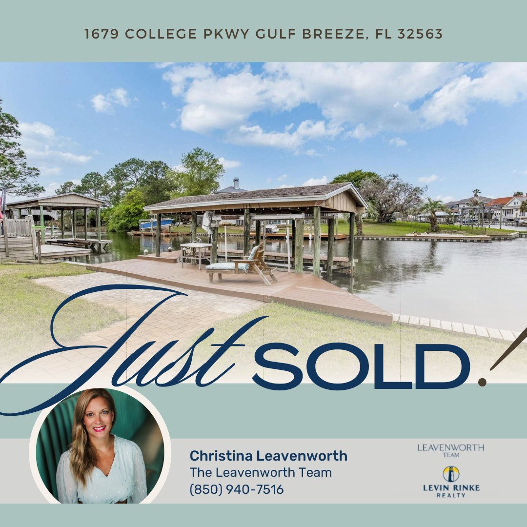 Christina got this sold for over asking with multiple offers! So happy for her and her sellers with their new venture! #realestatenews #floridanews #floridarealestate #pensacola #housing #homesinflorida #movetoflorida #movetopensacola #movetothebeach #mompreneur #realestate