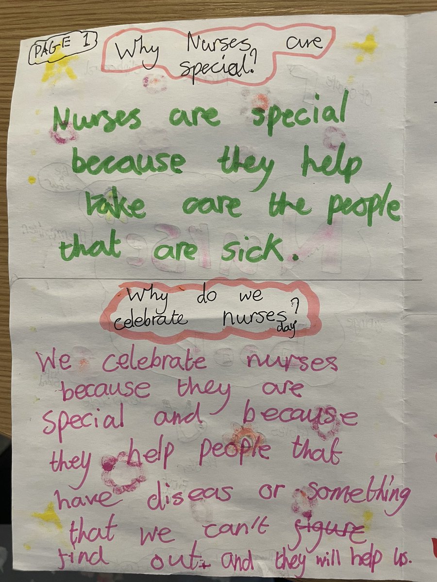Happy International Nurses Day to all my nursing colleagues. Sharing this lovely message from my 8y/o daughter to all nurses “that you are special” 🥰