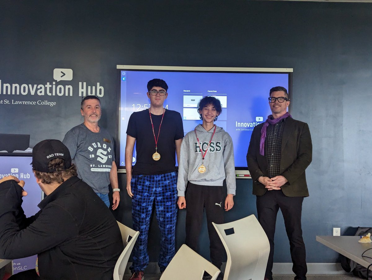 SilvaSonja's tweet image. Amazing job at the SLC #CodingCompetition shout out to all 5 teams that came in top 8! And a big Congrats to Noah, Ethan & Parker for a 2nd place win and Andrew & Mitchell for a 1st place win!
Next year we are coming back, hopefully bigger & stronger! @HolyCrossCSS @alcdsb