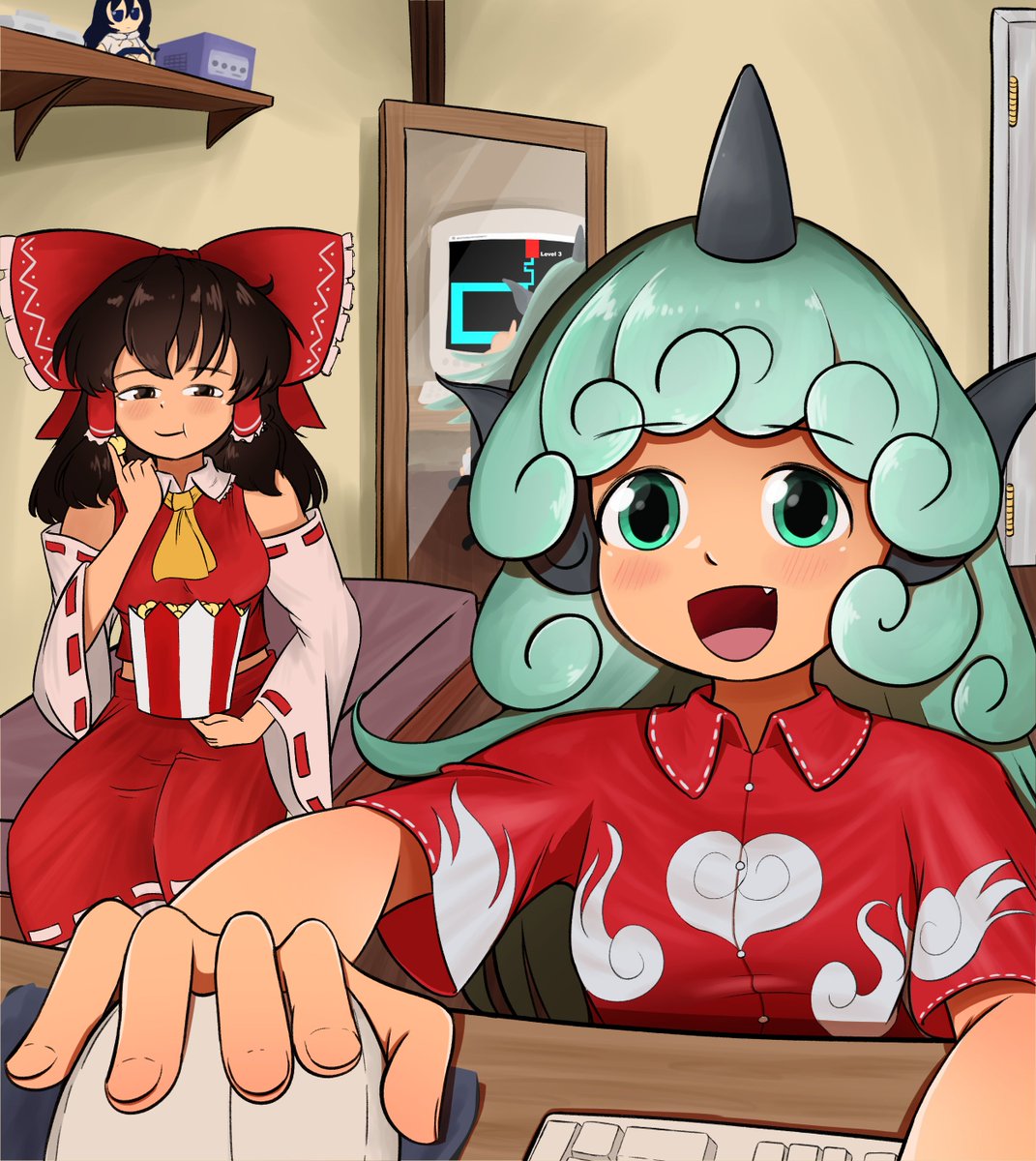 Bonding❤️ #高麗野あうん #博麗霊夢 #touhou #touhouproject #東方 #東方Project