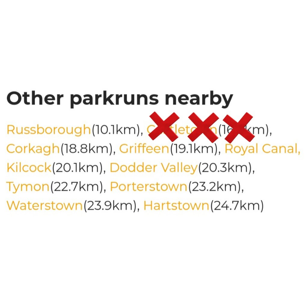 Please remember there is NO @naasparkrun tomorrow as there is horse racing @NaasRacecourse . Go touristing to get your fix. #loveparkrun ❤️🌳🏃‍♂️ #lilywhiteparkruns