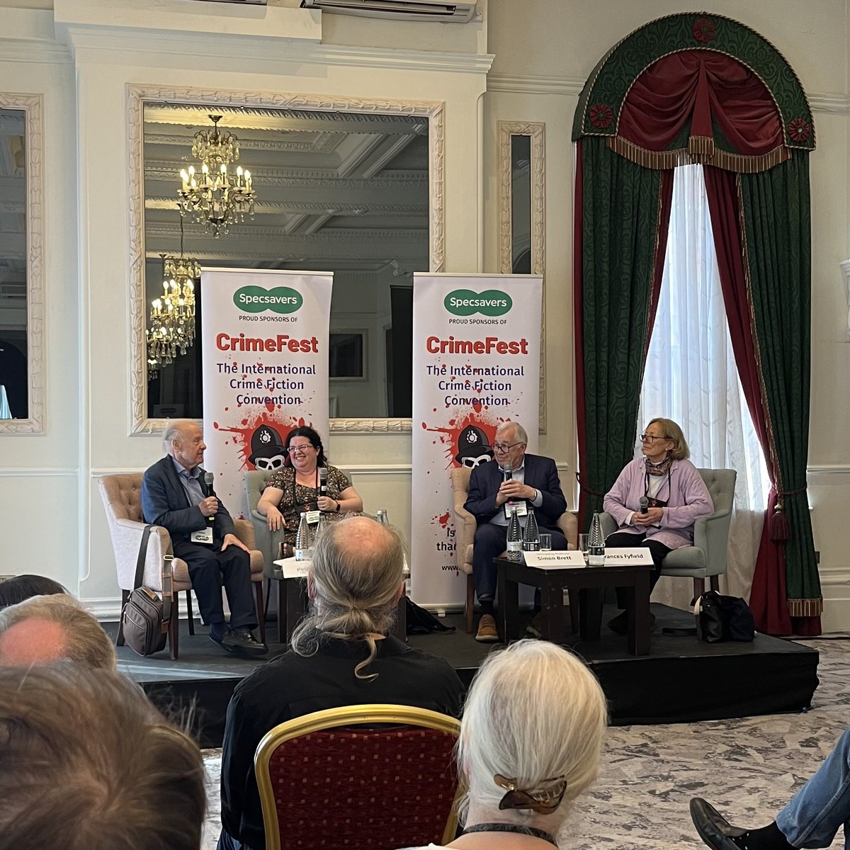 Celebrating all things crime fiction at #CrimeFest in Bristol today, including featured guest author @LauraMLippman and a panel dedicated to the Ghost of Honour, P. D. James 🔎