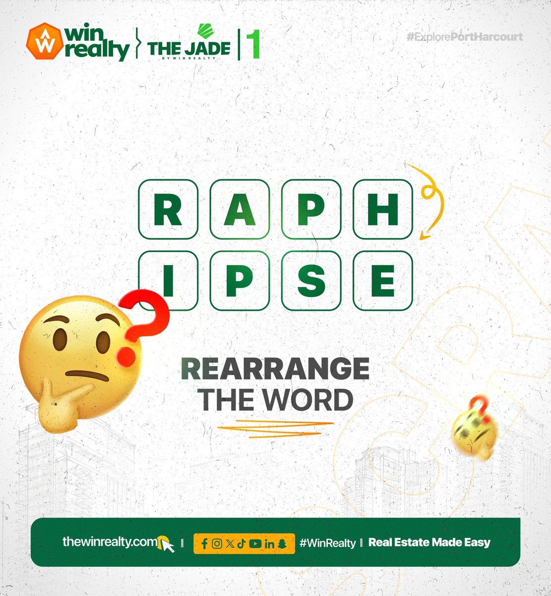 How Intelligent are you?

REARRANGE THE WORD AND DERIVE FIVE WORDS FROM IT.
#Winrealty #RealEstate
#GuessTheWord 
#BrainIQ