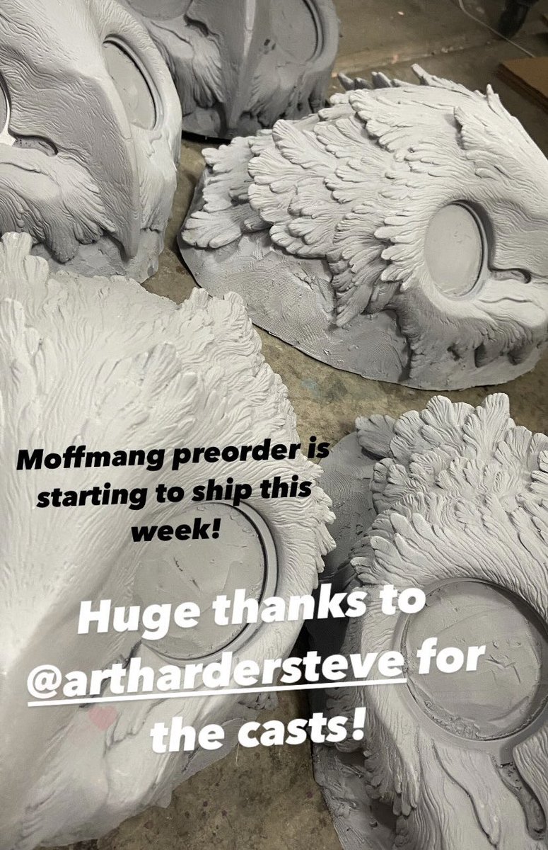 It will take me a bit to get them all packed and out the door but they are ready to go! @ArtHarderSteve did my casts for these dudes 🙏🙏